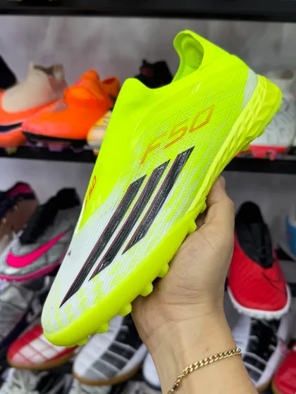 Adidas F50 Amarillo neón / Blanco con negro