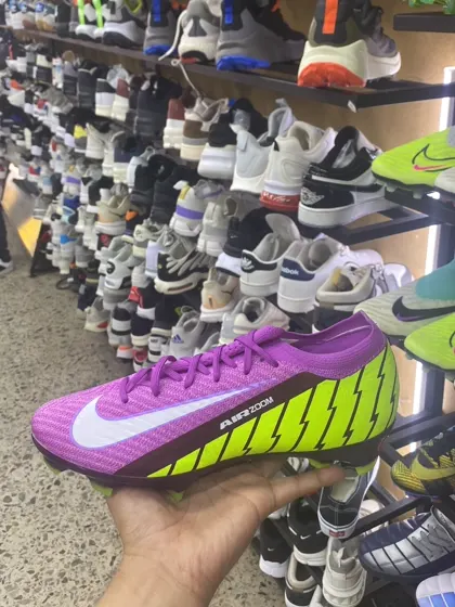 Nike Mercurial Vapor Morado / Lima con Air Zoom
