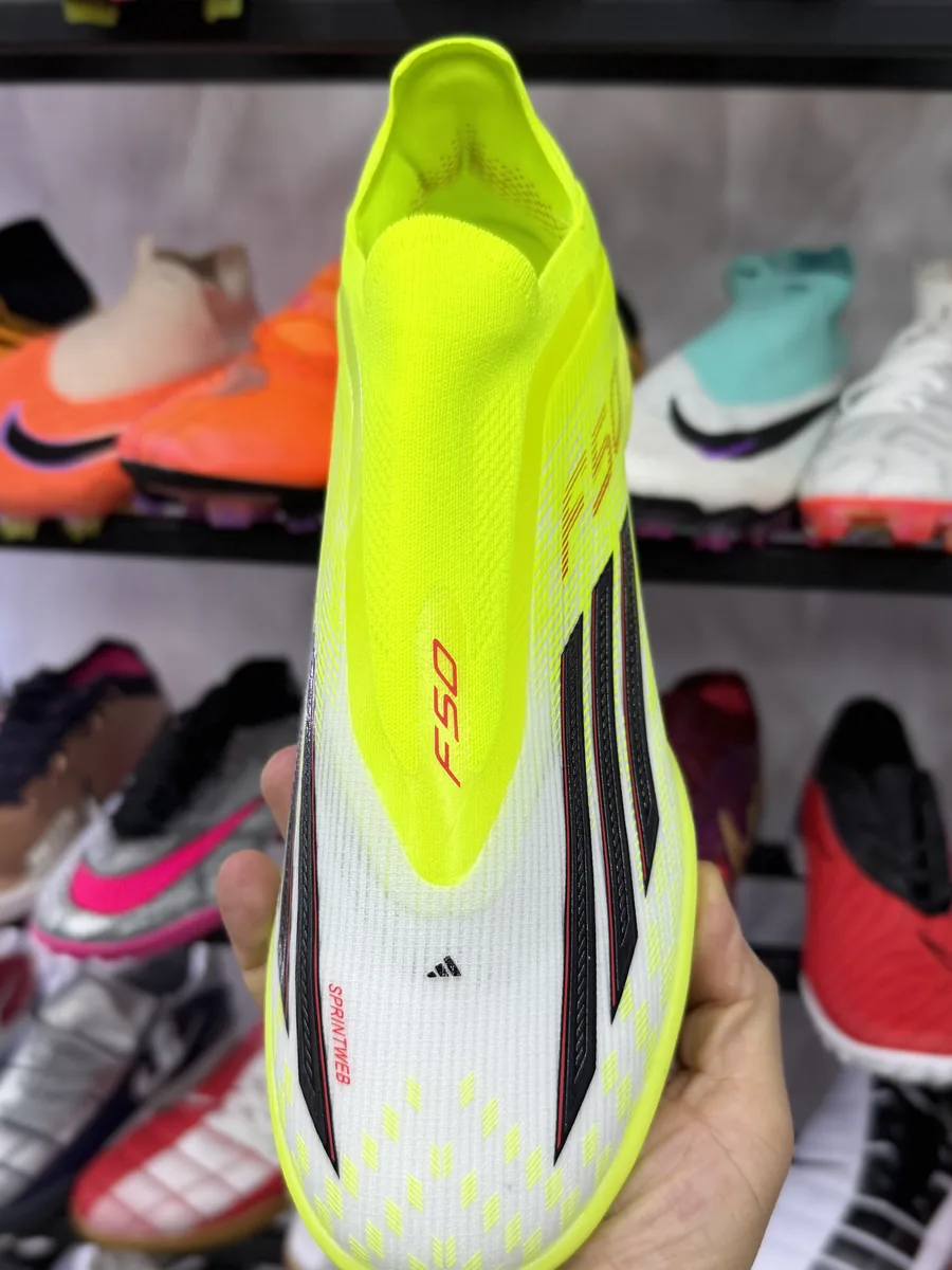 Adidas F50 Blanco / Verde limón