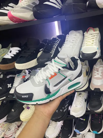 Nike Air Max Blanco / Negro con verde esmeralda