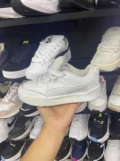 Puma Cali Blanco total con plataforma