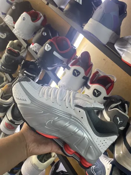 Nike Shox TL Plata / Rojo